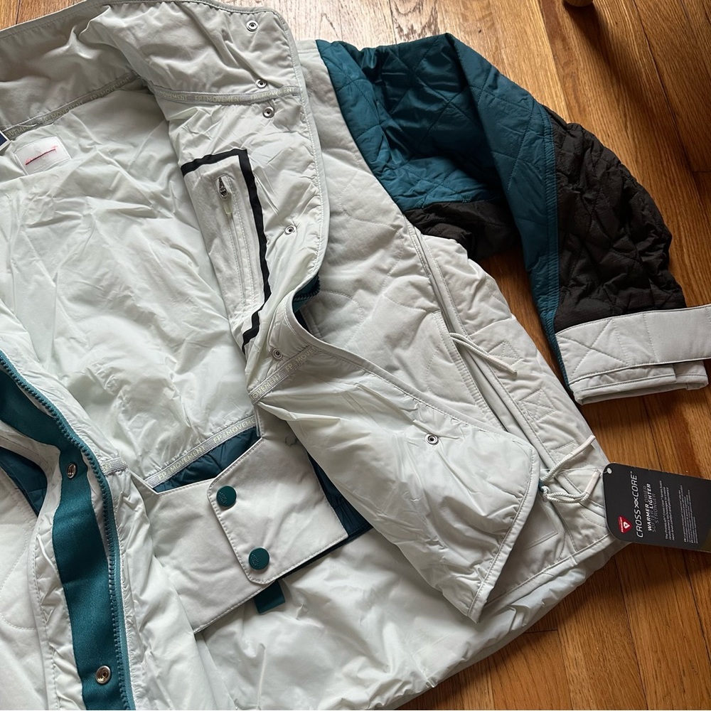 NEW Free People Movement Landscape View Coat / Ski Jacket Blue & White - Picture 8 of 13